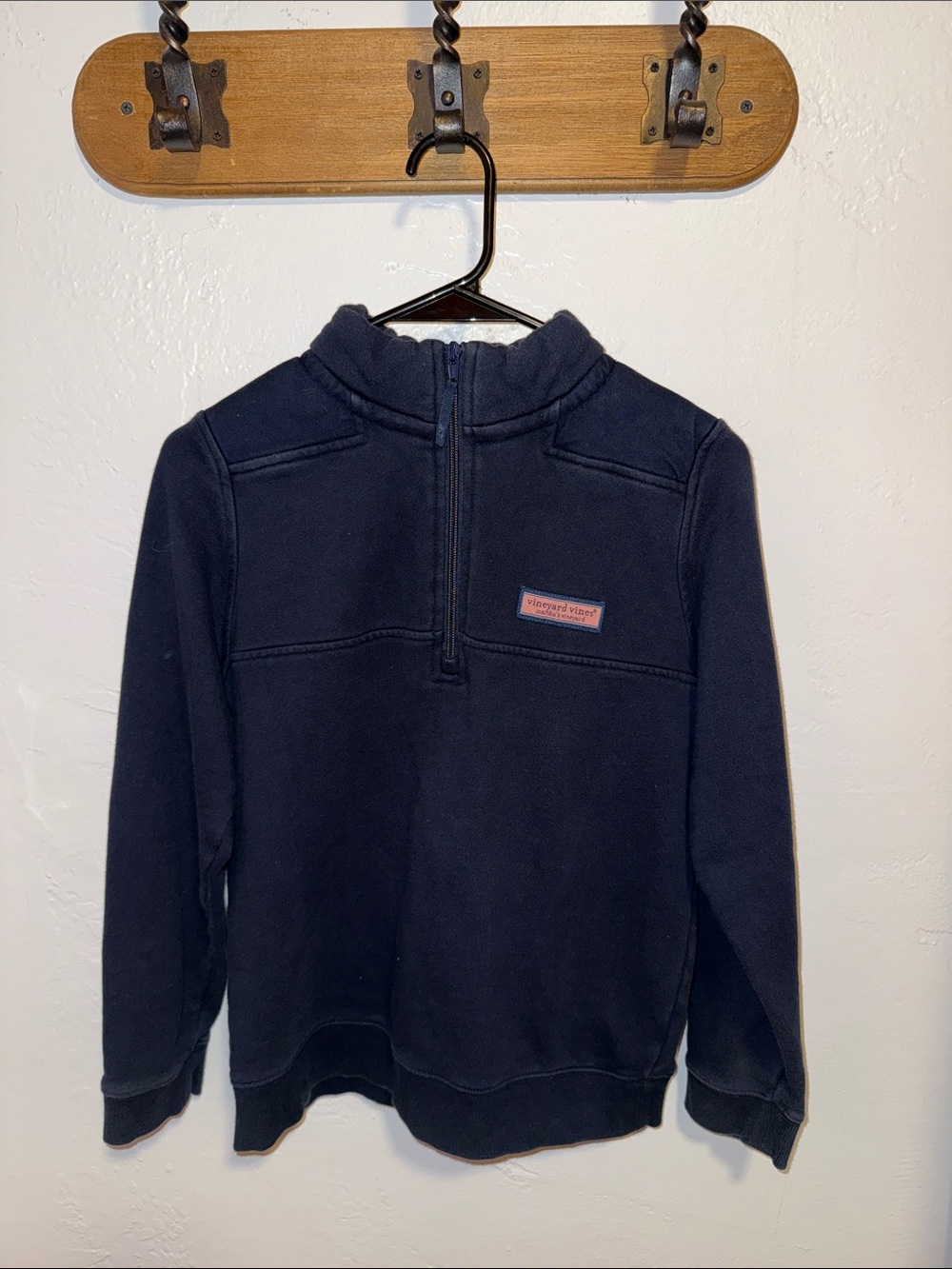 Vineyard Vines Kids Navy Quarter-Zip Pullover